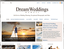 Tablet Screenshot of dreamweddingshawaii.com